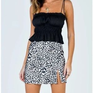 Princess Polly Yates Leopard Mini Skirt